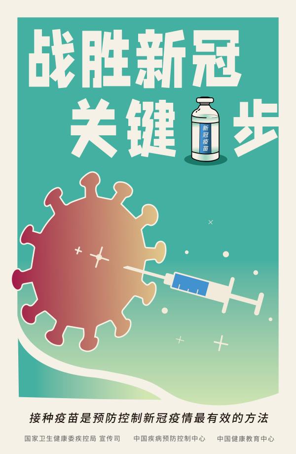 新冠病毒疫苗接种宣传海报